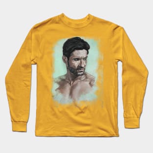 Lucifer Tom Ellis Portrait Long Sleeve T-Shirt